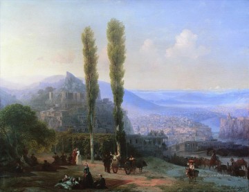 Berg Werke - Ivan Aivazovsky Ansicht von tiflis Berg